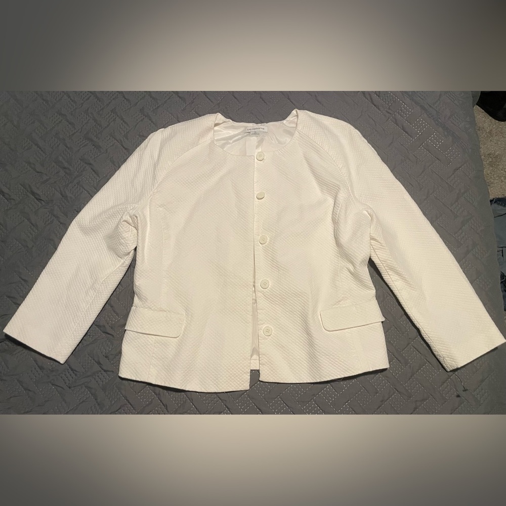 Liz Claiborne white dress jacket